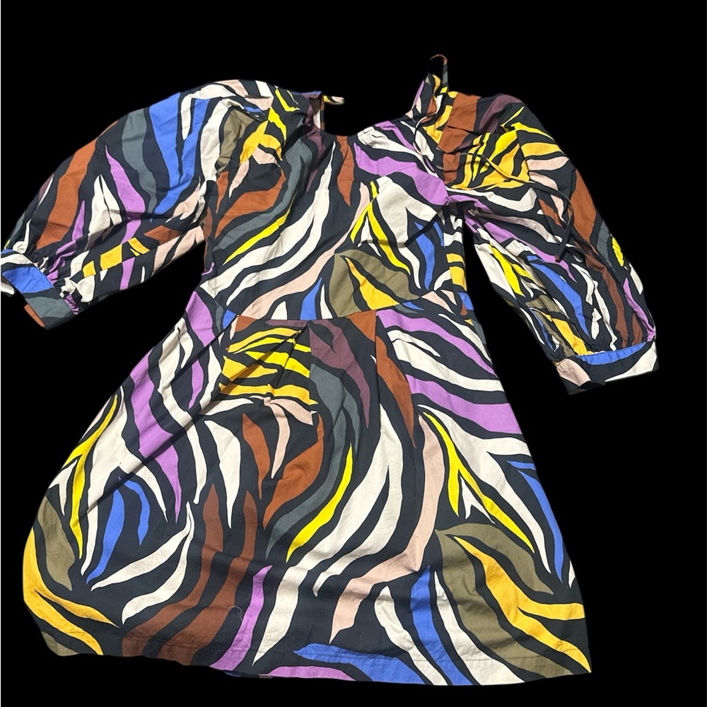 Colorful Abstract Patterned Dress